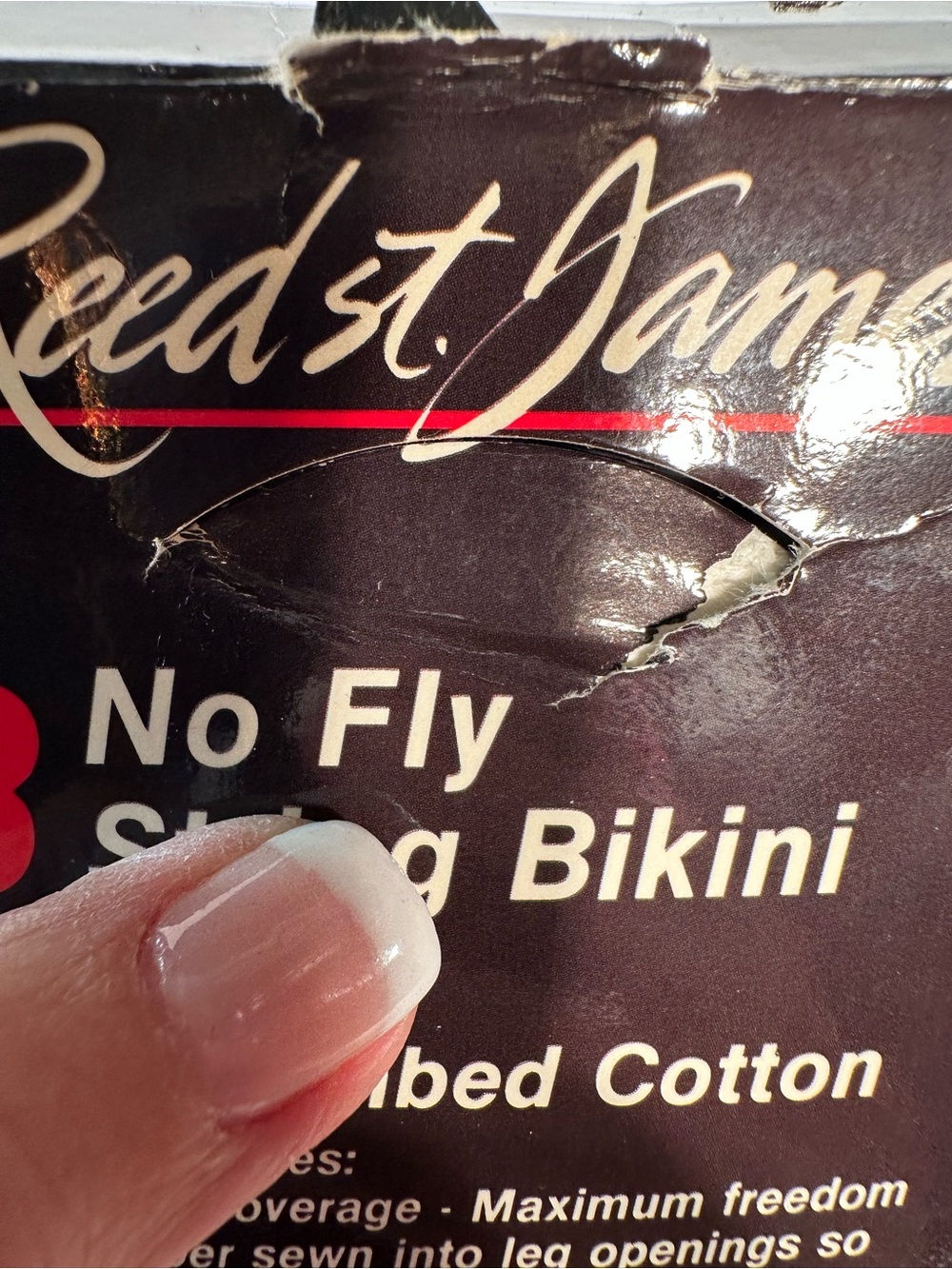 Vintage 1988 3 Pack Reed St James Botek No Fly String Bikini L 38-40 Solid Color - Picture 7 of 8